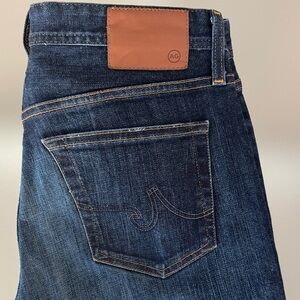 AG Adriano Goldschmied Men's Deep Indigo Straight Jeans